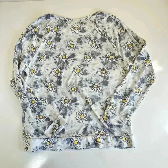 KIKIT Daisy Tye Dye Matching Shirt / Short Set Women's Size Large 90s Y2K - Picture 4 of 11